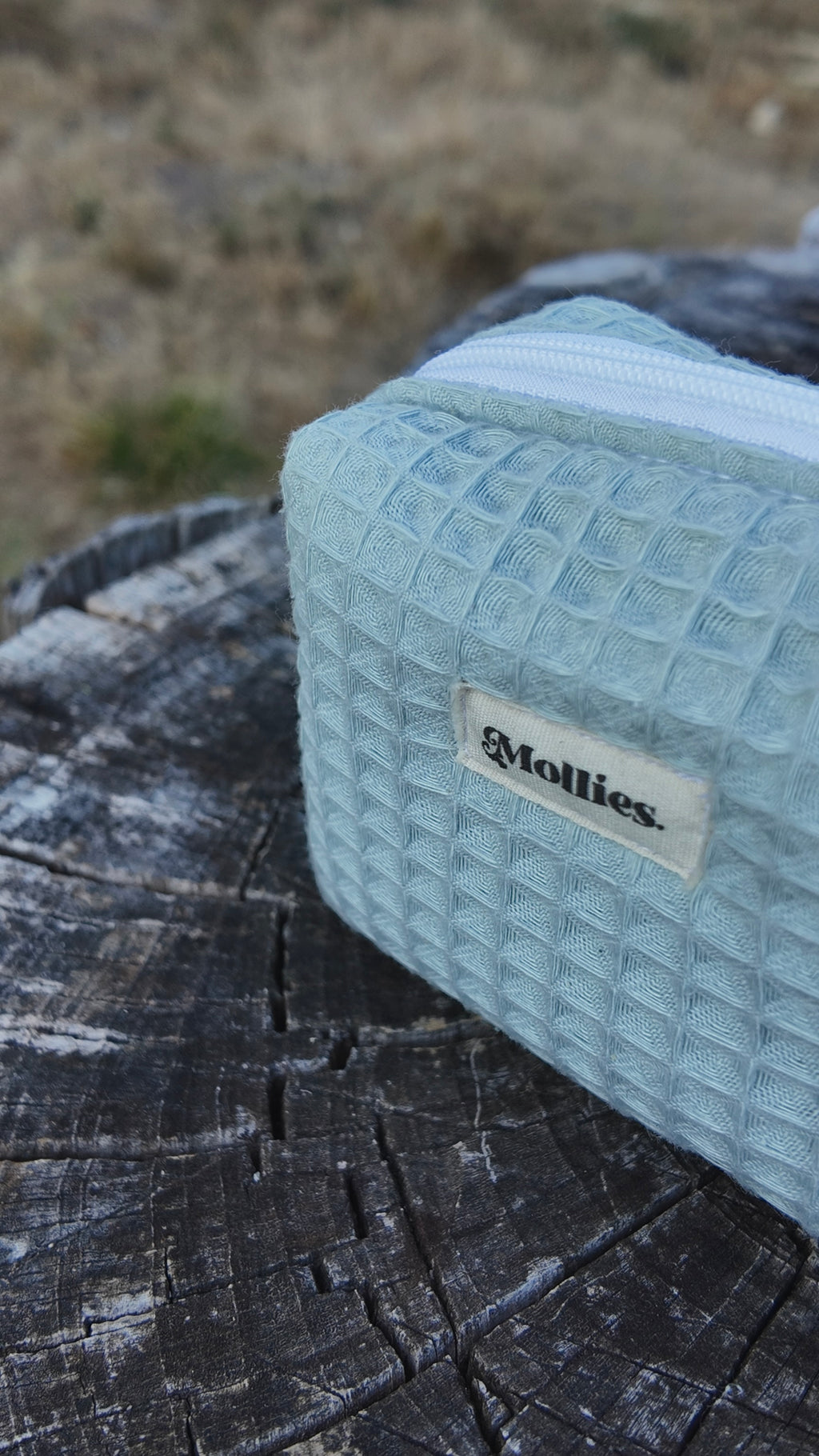 Neceser Box Pequeño  -  Waffle Verde Menta