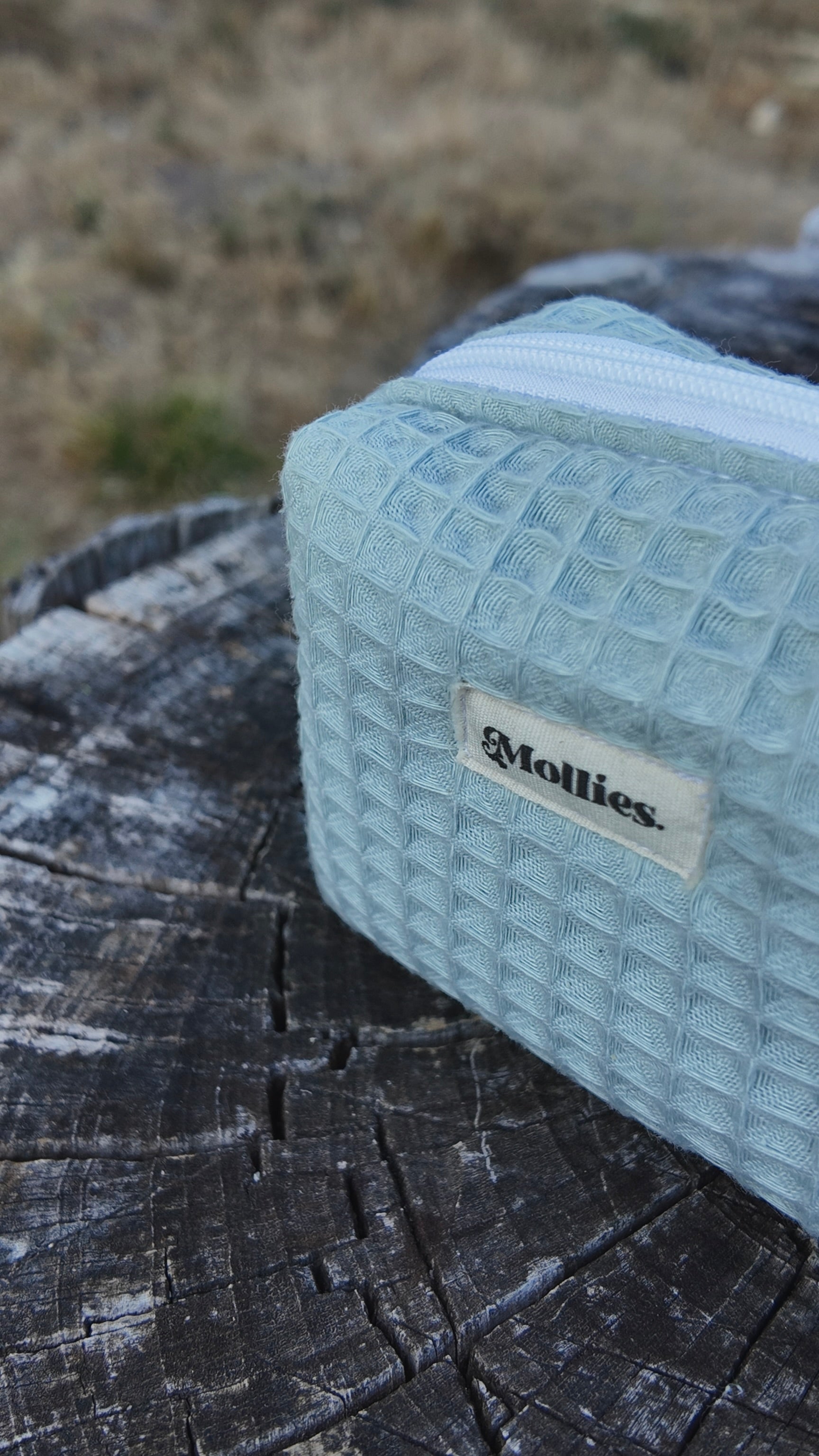 Neceser Box Pequeño  -  Waffle Verde Menta