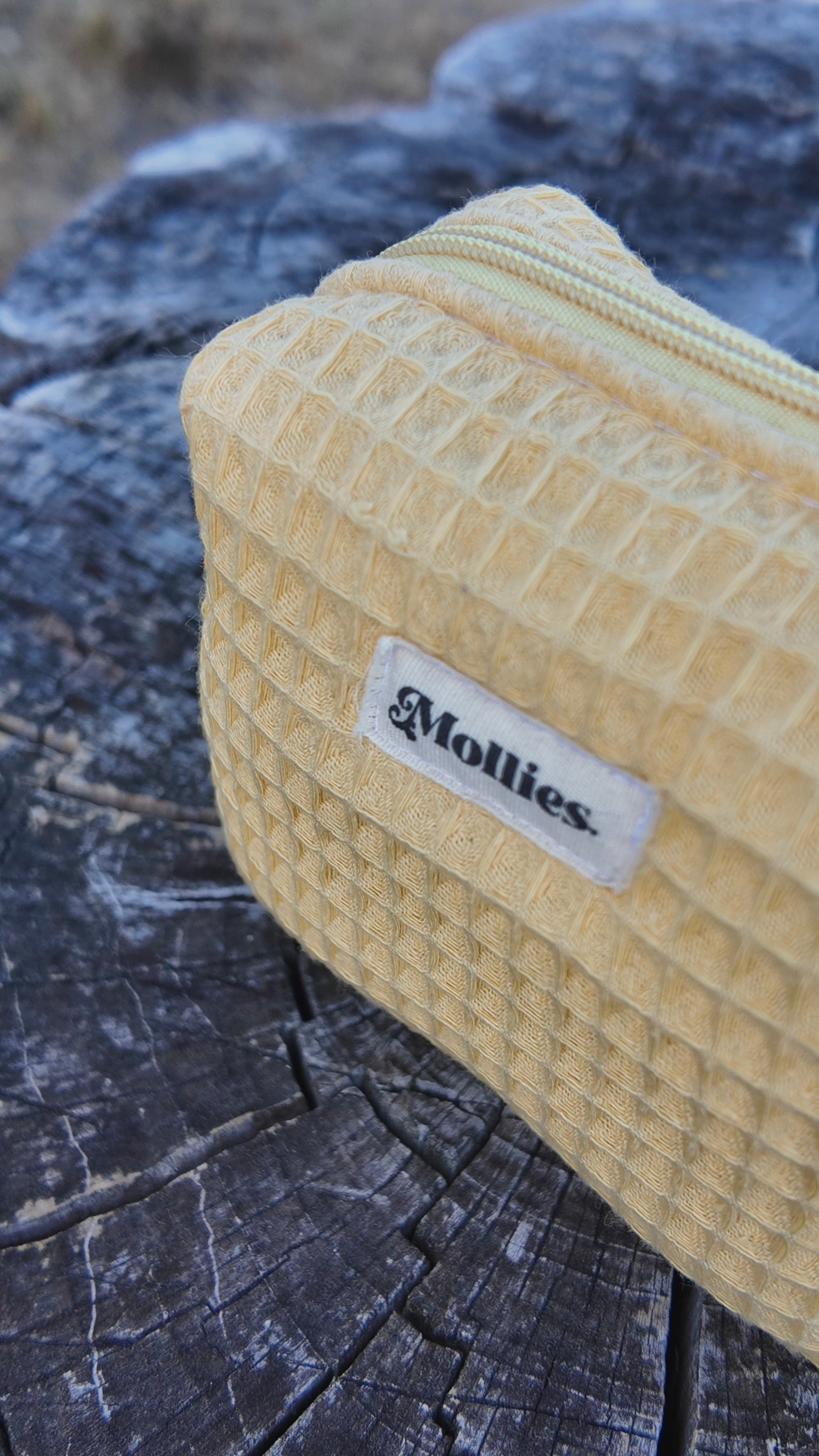 Neceser Box Pequeño  -  Waffle Amarillo